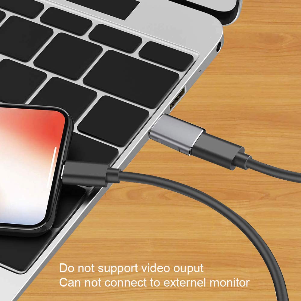 QCEs 10Gbps USB C Female to USB Male Adapter 2 Pack, USB 3.1 Gen2 to USB C Adapter Double-Sided Data Transfer and 60W Fast Charging Connector…