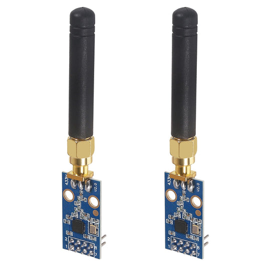 2PCS CC1101 Wireless Module with SMA Antenna Wireless Transceiver Module 315/433/868/915MHZ