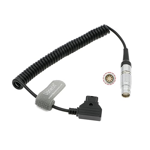 Uonecn ARRI Alexa MINI Camera Power Coiled Cable 8-Pin Female to Dtap