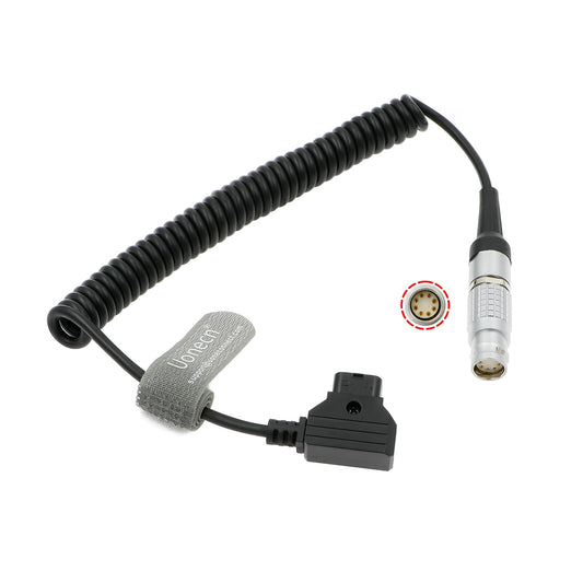 Uonecn ARRI Alexa MINI Camera Power Coiled Cable 8-Pin Female to Dtap