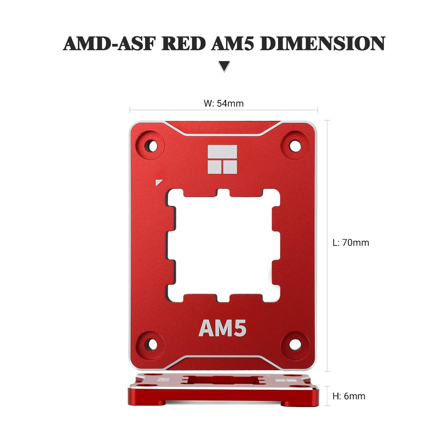 Thermalright ASF-RED AM5 CPU Holder, Corrective Anti-Bending Fixing Frame, AM5 Full-fit Fixed Non-Marking Mounter, AM5 Anti-Bending Contact Frame, CPU