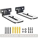 Agandax Soundbar Wall Mount Bracket Universal Soundbar Mount Shelf Depth Adjustable for Bose, Samsung, Vizio, LG, Dolby Atmos Soundbars (Black: V01)