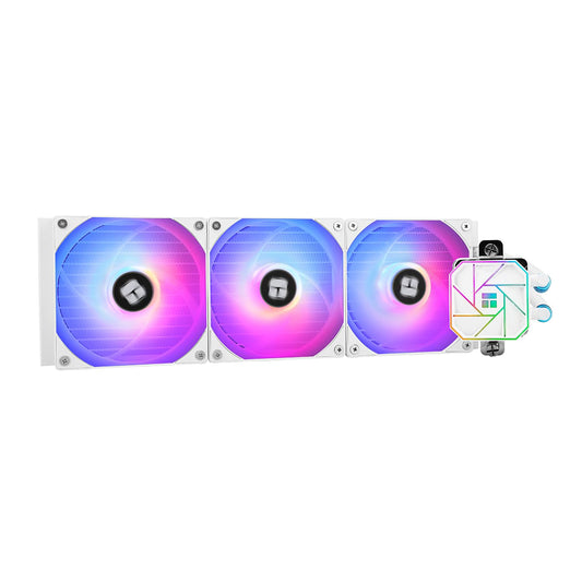 Thermalright Aqua Elite 360 White V3 Water Cooling CPU Cooler 3 PWM ARGB Fans with S-FDB Bearings,Efficient PWM Controlled Pump,for AMD/AM4/AM5, Intel