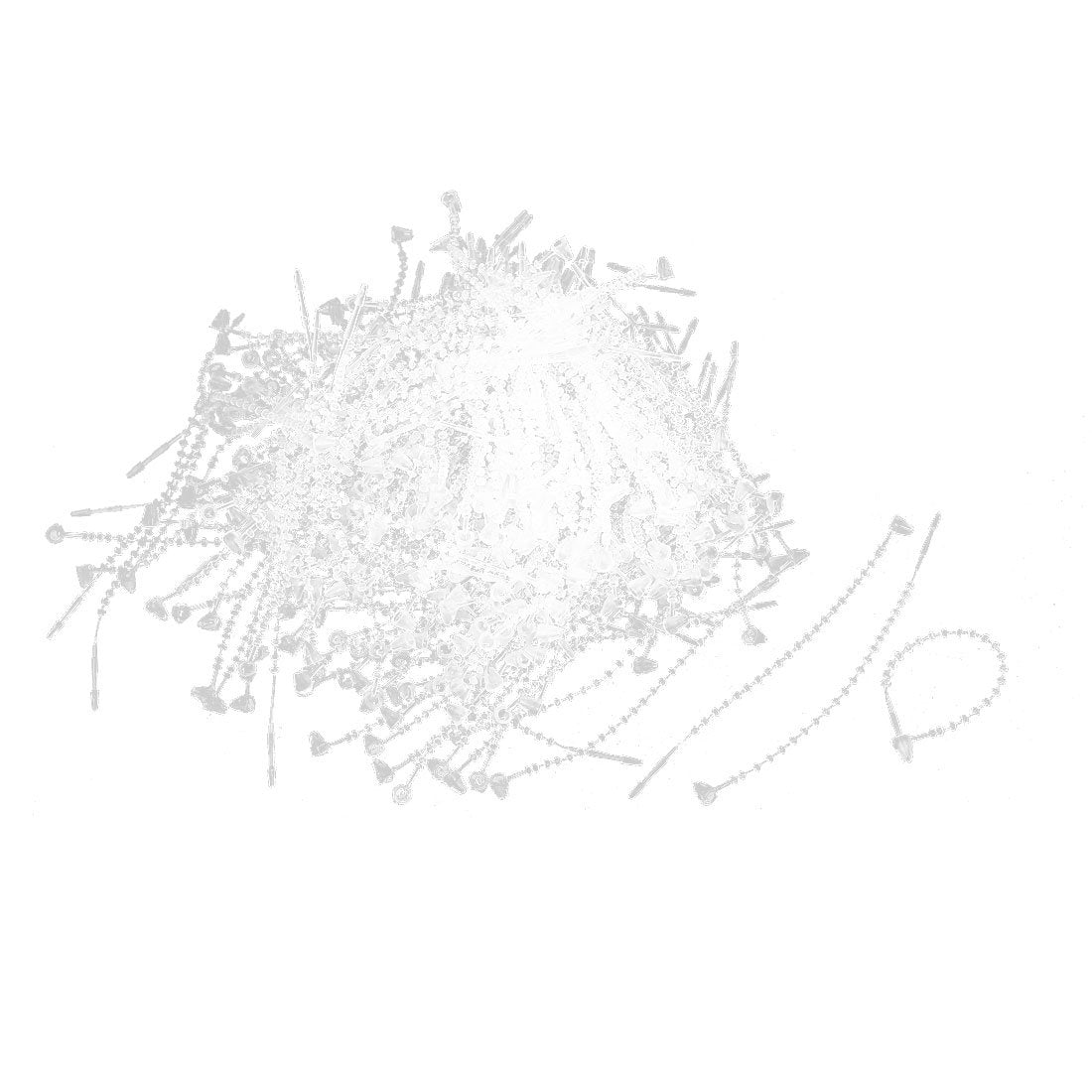 uxcell Plastic Cable Cord Wire Zip Loop Tie Fasten Wrap 8cm 1000pcs Clear