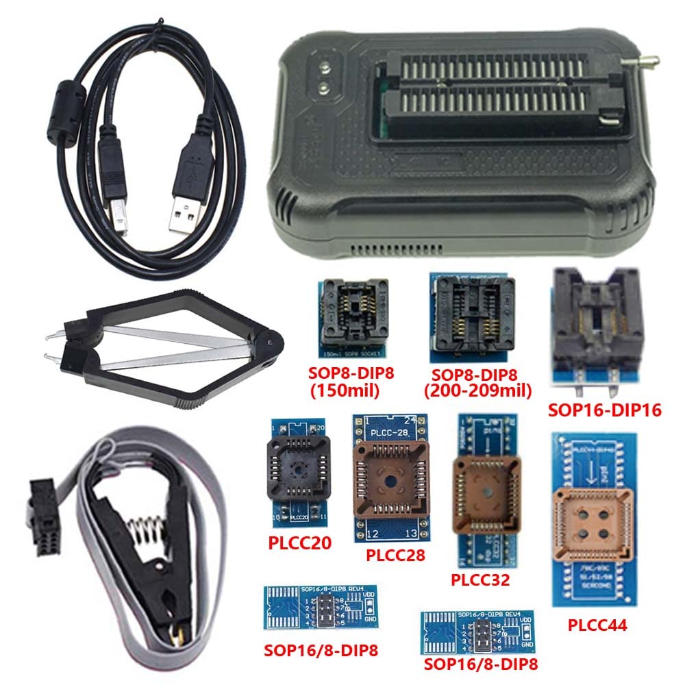 TL866 T48 Updated Mini Pro Universal USB Programmer (T48 10 adapter)