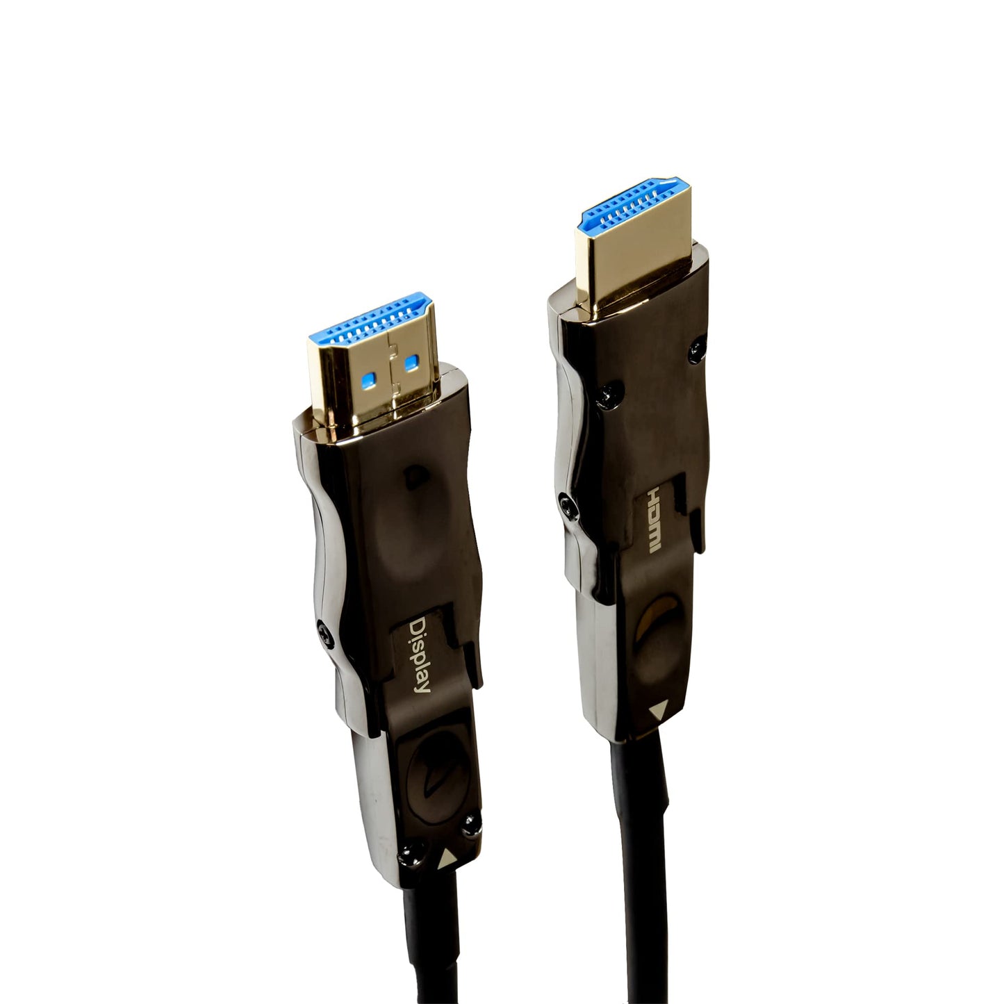J-Tech Digital HDMI 2.0 Active Fiber Optic Cable 18Gbps 49.2 Feet with Micro-HDMI Adapter | 4K 60Hz 4:4:4 HDR10 HDCP 2.2 Unidirectional