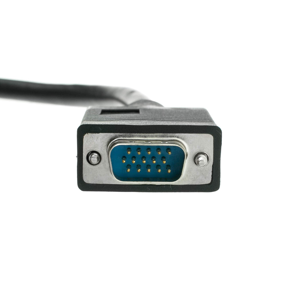 CableWholesale VGA to VGA Cable SVGA HD15 Male Coaxial Computer Monitor Cable, Male to Male Double Shielded HD Resolution 2048P Video Cable, Black, 50