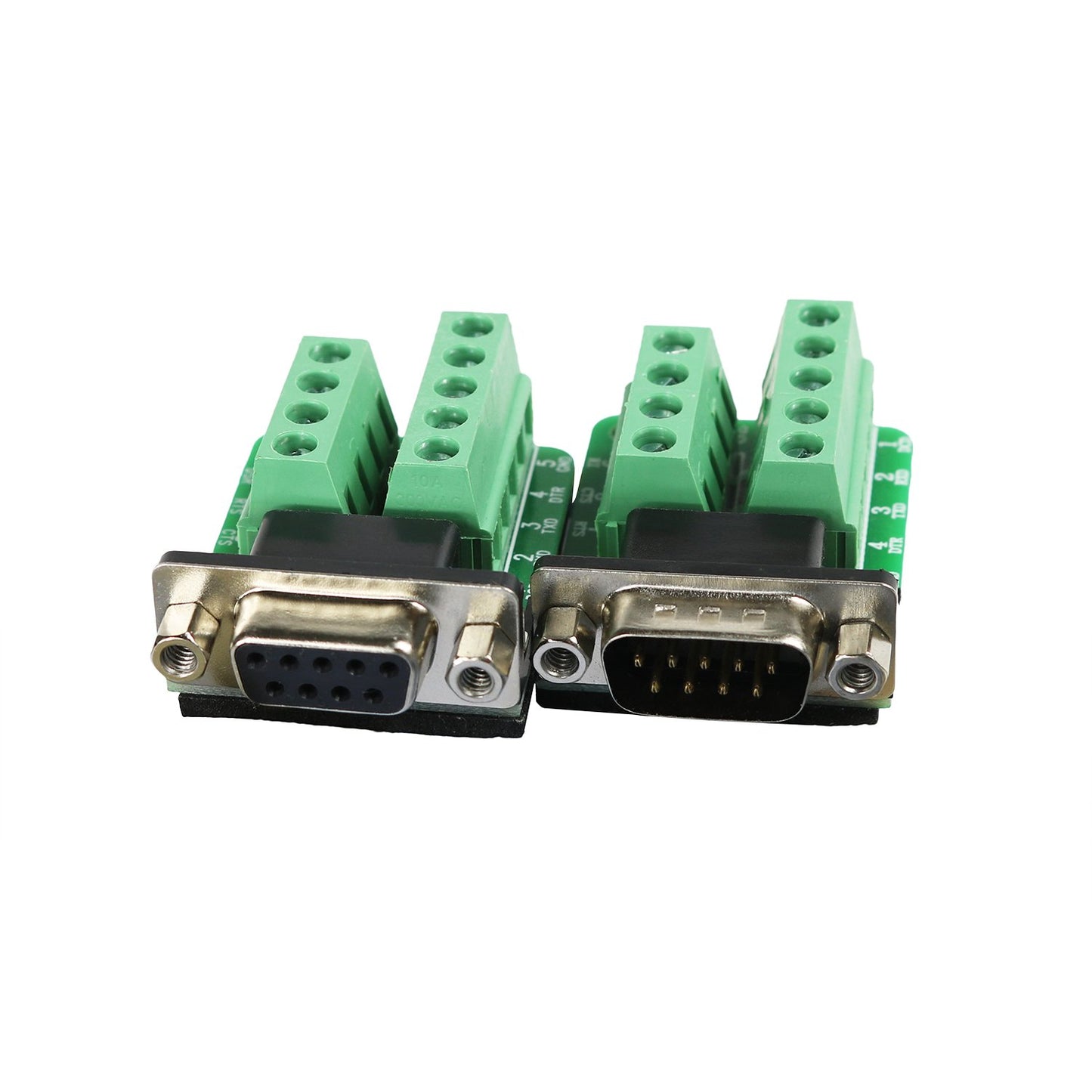 Twinklebay DB9 Breakout Connector RS232 Serial 9 Pin Connector Db9 Terminal (Male x 1, Female x 1)