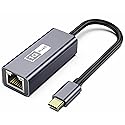 USB C to Ethernet Adapter, 1Gbps Gigabit Ethernet RJ45 to USB-C LAN Network Adapter Compatible for Nitendo Switch, Laptop, Tablet, Smartphone