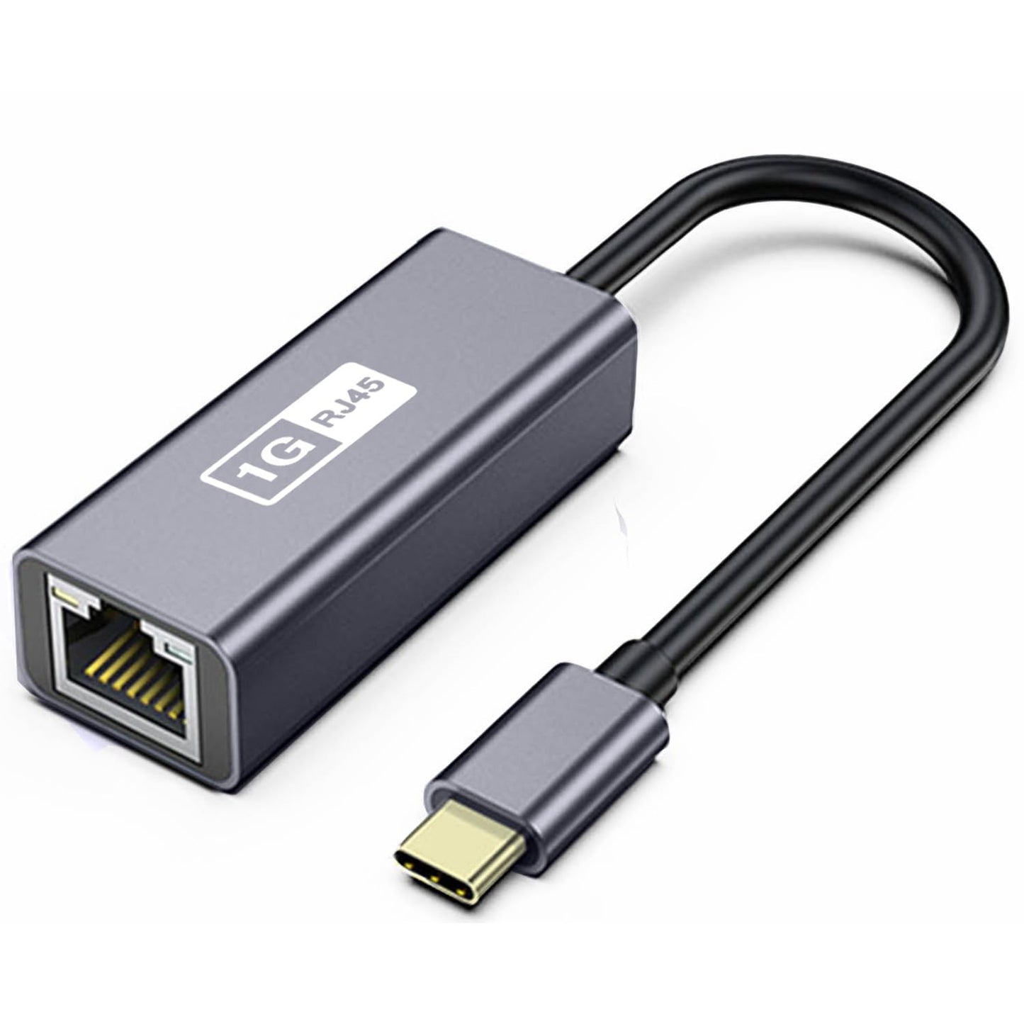 USB C to Ethernet Adapter, 1Gbps Gigabit Ethernet RJ45 to USB-C LAN Network Adapter Compatible for Nitendo Switch, Laptop, Tablet, Smartphone