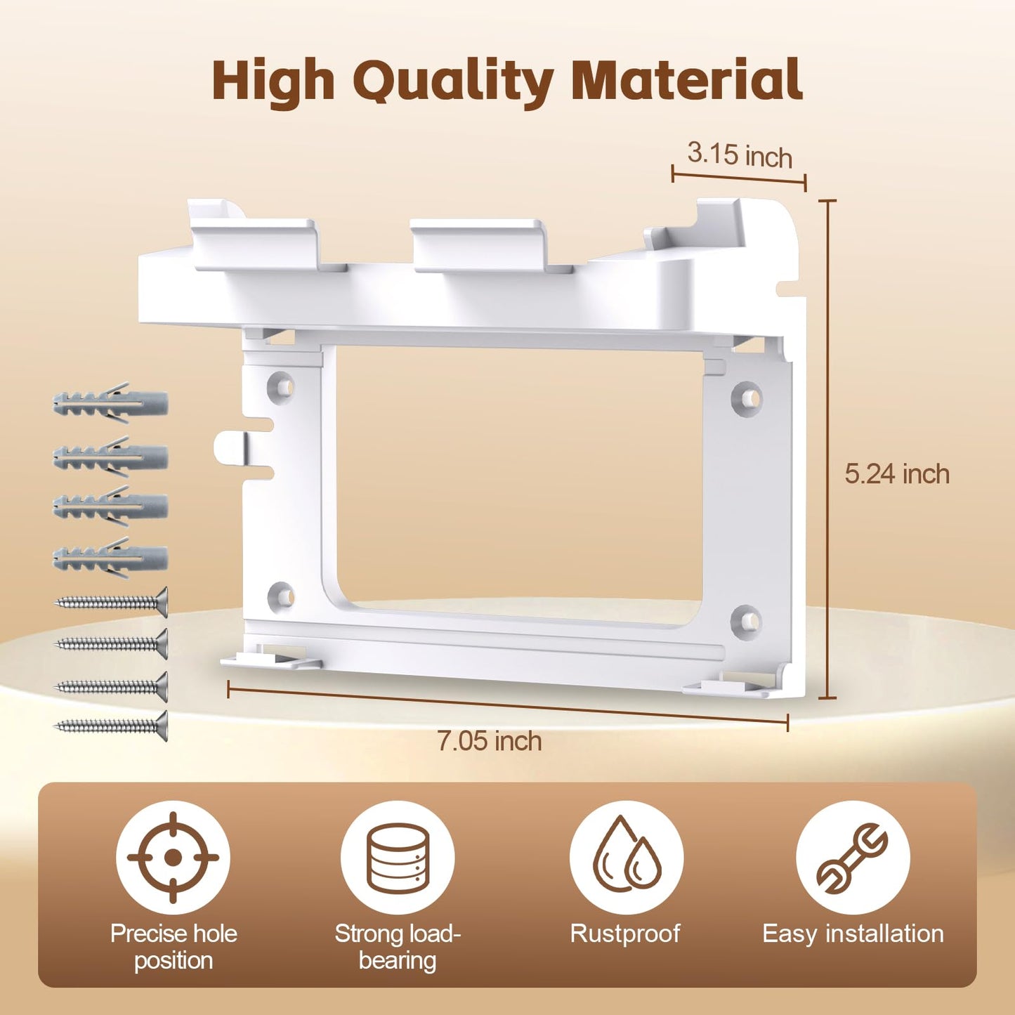 UBeesize Starlink Mount, Standard Gen 3 Router Wall Mount with Cable Caddy, All in One Wall Holder for Starlink Standard V3 Mesh Router and Power