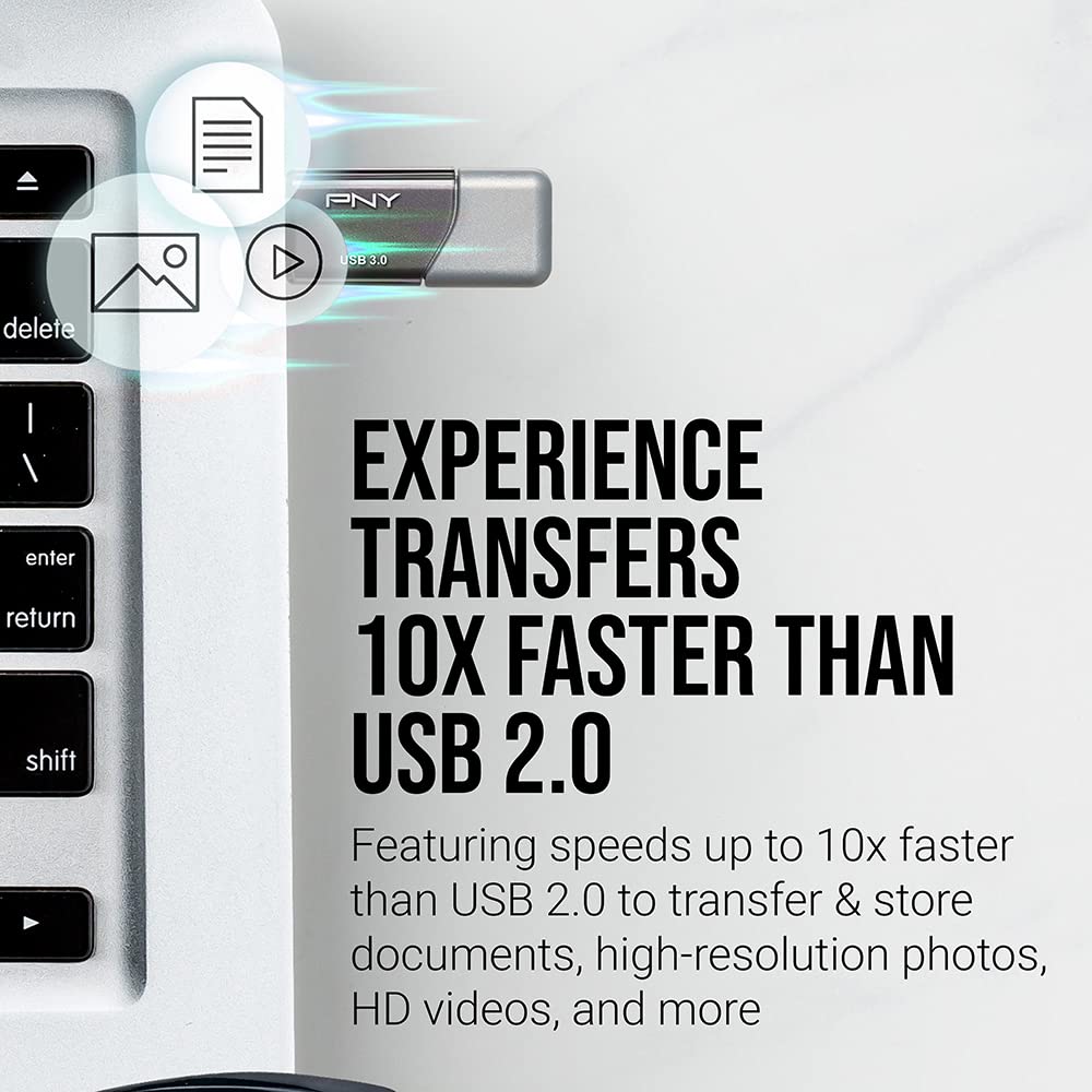 PNY 256GB Turbo Attaché 3 USB 3.0 Flash Drive 2-Pack