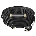 Aimyzii HDMI Cable 100 Feet 4K HDMI 2.0 Cable with Built-in Signal Booster Support 4K 3D 2160P 1080P HDCP2.2 Ethernet ARC and Bandwidth 18Gbps-Black