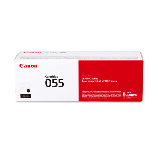 Canon Genuine 055 Black Toner Cartridge Compatible with LBP664Cdw, MF741Cdw, MF743Cdw, MF745Cdw, MF746Cdw