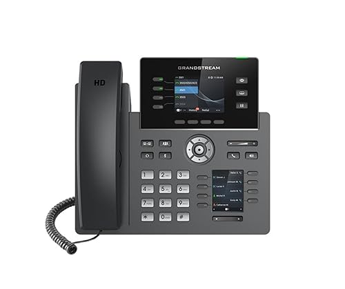 Grandstream GRP2614 IP Phone | 4 Lines, 6 SIP Accounts | 2.8-Inch Color Display | Dual-port Gigabit Ethernet with Integrated PoE