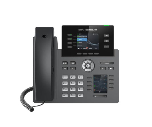 Grandstream GRP2614 IP Phone | 4 Lines, 6 SIP Accounts | 2.8-Inch Color Display | Dual-port Gigabit Ethernet with Integrated PoE
