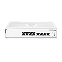 HPE Networking Instant On Switch Series 1830 8-Port Gb Smart-Managed Layer 2 Ethernet Switch with PoE | 8X 1G | 4X CL4 PoE (65W) | Fan-Less | US Cord