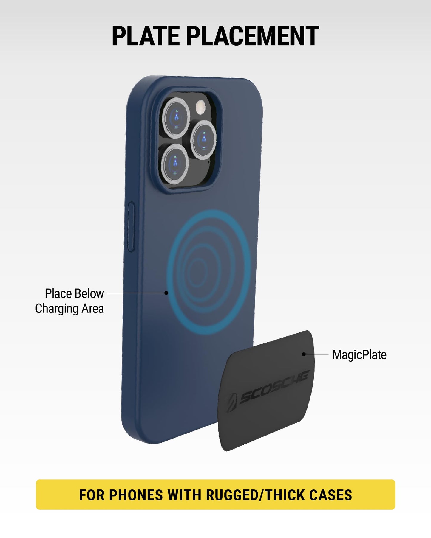 Scosche MAGRKI MagicMount Replacement Metal Plate Kit, Universal Metal Plates (Not Magnets) Required for Magnetic Phone Holders for Car, Compatible