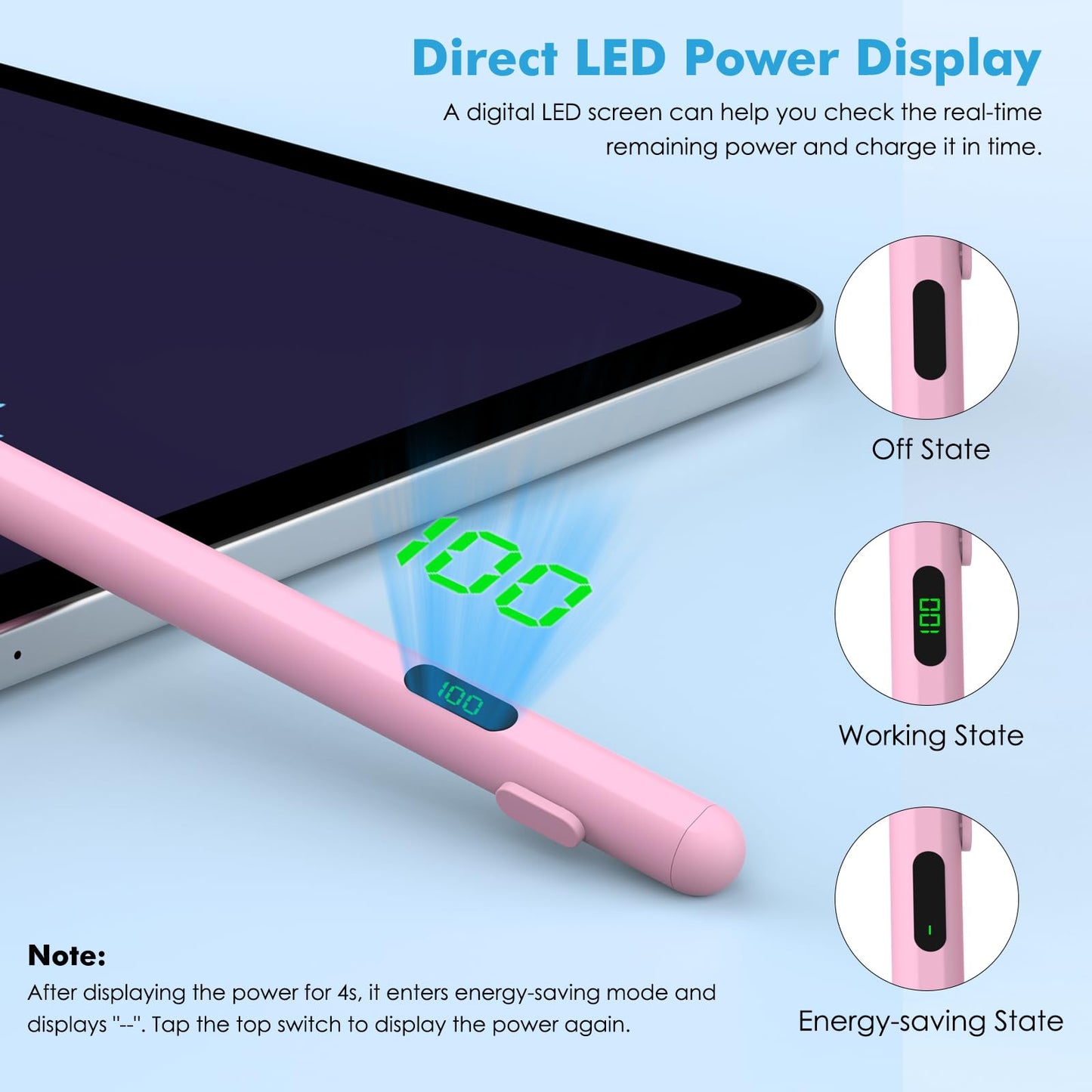 Moko Universal Capacitive Stylus Pencil for Touch Screen, Pink