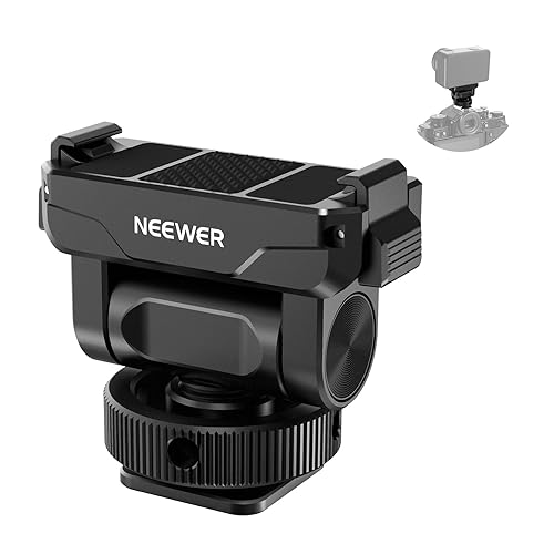 NEEWER Magnetic Quick Release Mount Compatible with DJI Osmo Action 6 Only, Action Camera Accessories with Universal Cold Shoe Adapter & 1/4" Thread