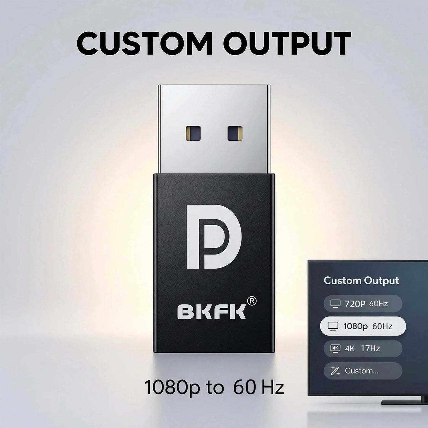 BKFK DP 4K 60Hz DisplayPort Headless Dummy Plug - Supports 1080p-120Hz EDID Emulator Dongle 60Hz for Crypto Mining, Remote Servers, and Virtual
