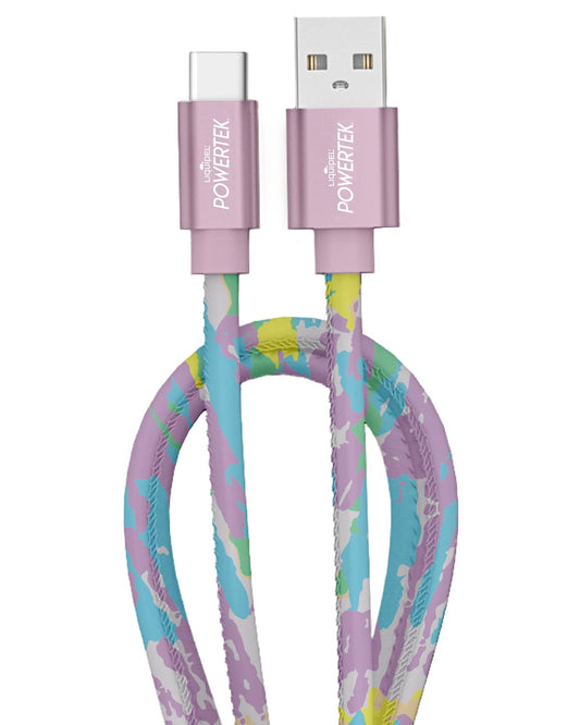 LIQUIPEL Powertek Type C Charger Cable, 6ft Fast Charging USB C Cord, Adapter for Car, Galaxy, Android, Note, MacBook, Nintendo, PlayStation