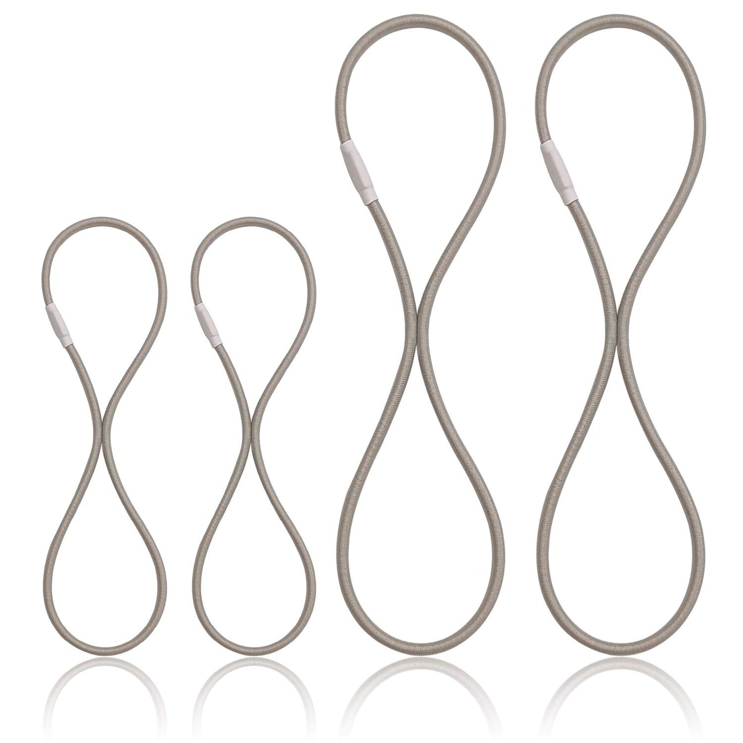 Boseen Universal Elastic Bands Replacement, Anti-Aging Rubber Ring for Microphone Shock Mount Holder Clamp Clip, Set of 4 (Gray)