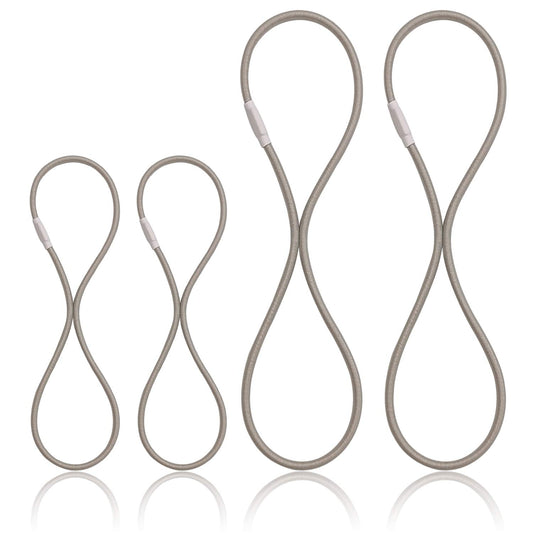 Boseen Universal Elastic Bands Replacement, Anti-Aging Rubber Ring for Microphone Shock Mount Holder Clamp Clip, Set of 4 (Gray)