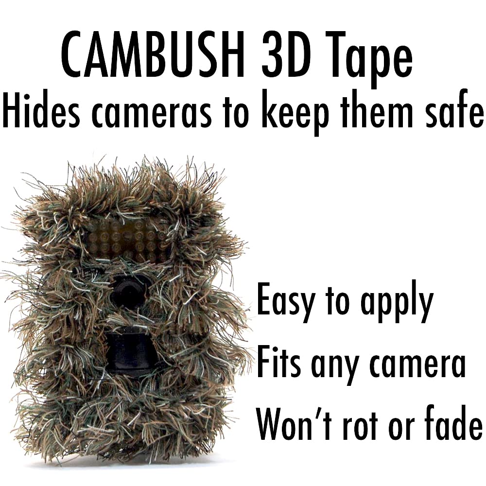 3D Camo Tape to Hide Trail Cameras: CAMBUSH Adheres to Game Cameras & Security Cameras