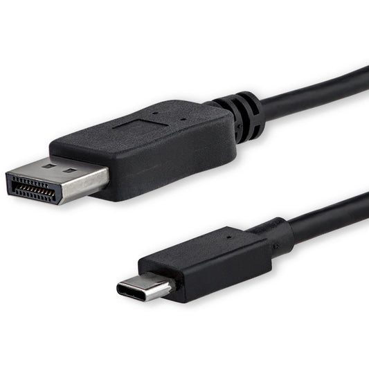 StarTech.com 6ft/1.8m USB C to DisplayPort 1.2 Cable 4K 60Hz - USB-C to DP Adapter HBR2 - USB Type-C DP Alt Mode to DP Monitor Video Cable