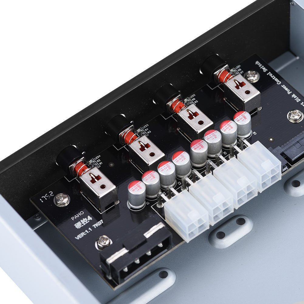 HDD Power Control Switch, Hard Drive Selector SATA Drive Switcher for Desktop PC Computer