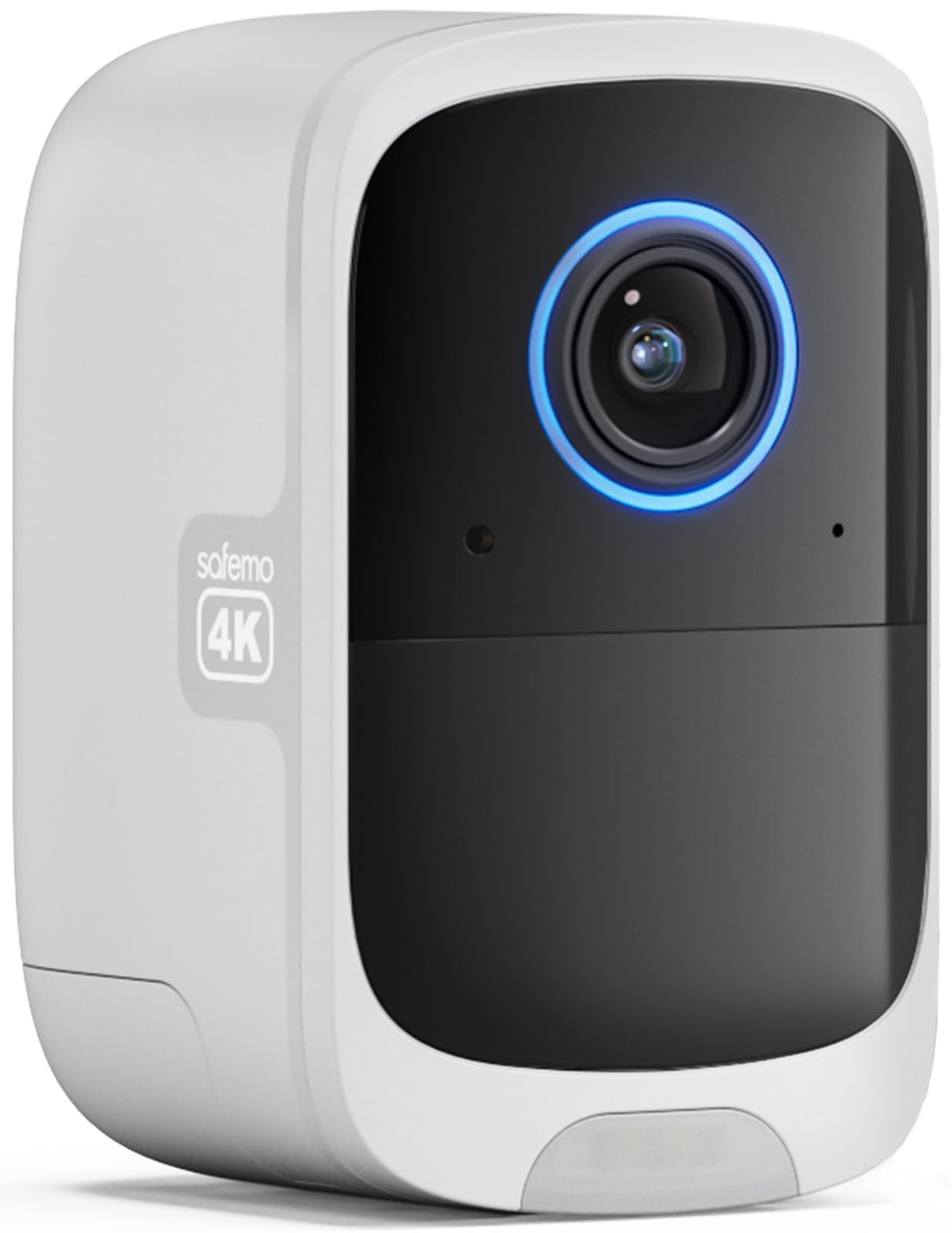 Safemo Add- on Wireless Security Camera(Works with Hub Only), 4K UHD Video, Color Night Vision, 2-Way Audio, AI Motion Detection, 180-Day Long Battery