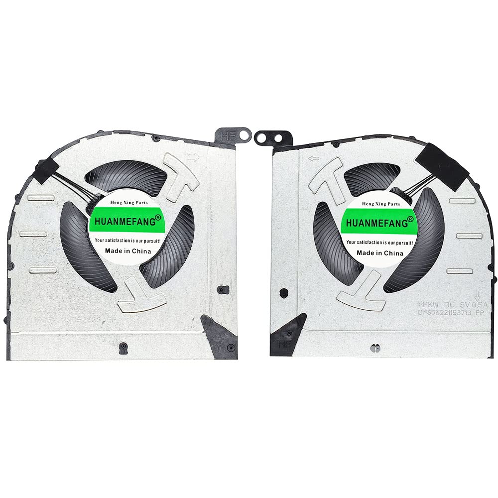 HUANMEFANG New CPU and GPU Cooling Fan for Lenovo IdeaPad Gaming 3 15-IAH7 3-15ARH7 5V 0.5A DFS5K223052833/DFS5K221153713 Fan