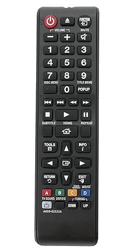 AH59-02533A AH59-02533B Replaced Remote Fit for Samsung Blu-ray Home Theater System HT-H5530 HT-F4500 HT-H4500 HT-H5500W HT-J4100 HT-J4500 HT-J5500W