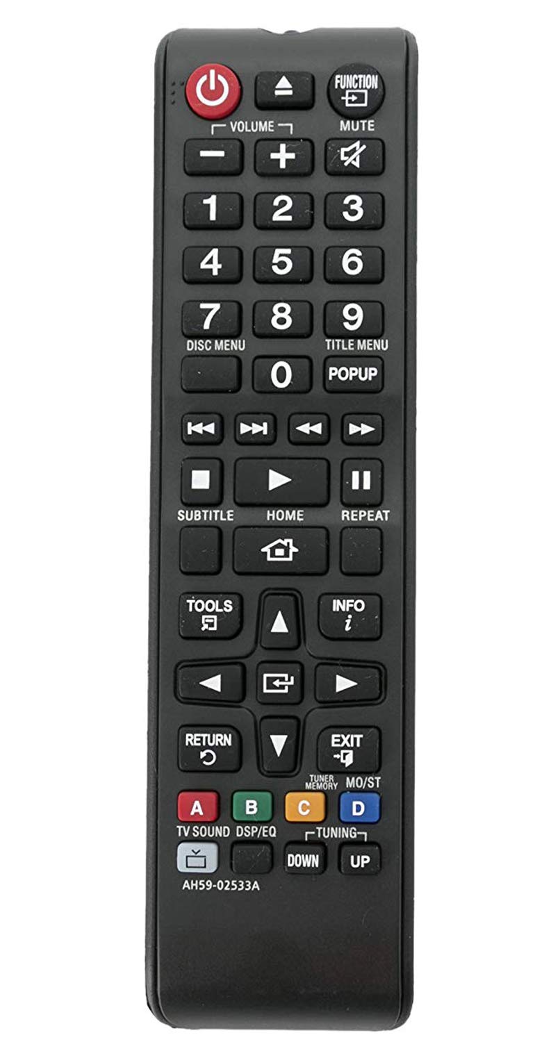 AH59-02533A AH59-02533B Replaced Remote Fit for Samsung Blu-ray Home Theater System HT-H5530 HT-F4500 HT-H4500 HT-H5500W HT-J4100 HT-J4500 HT-J5500W