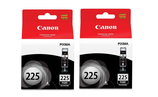 Canon 4530B001 Ink vhLBL Tank, PGI-225 Pigment Black (2 Pack)