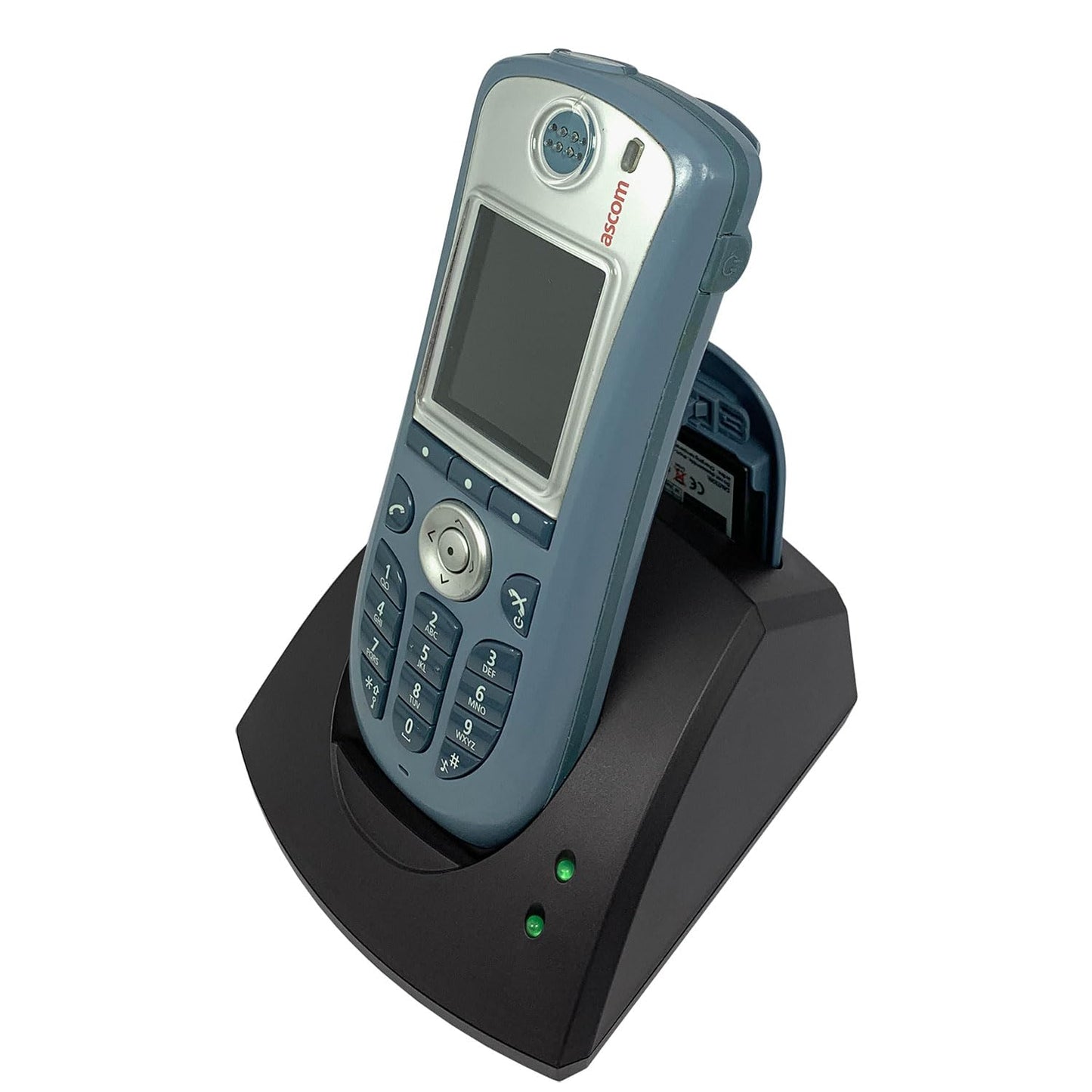 Dual Charger for the Ascom d63 / i63 and d62 / i62 Phones. Charges 1 Phone and 1 Spare Battery. Power Supply Included