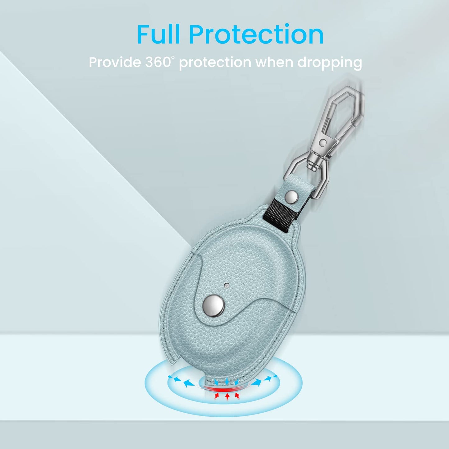Fintie Protective Case for Pixel Buds A-Series (2021) / Pixel Buds 2 (2020), Premium PU Leather Slim Fit Metal Snap Closure Portable Cover Skin
