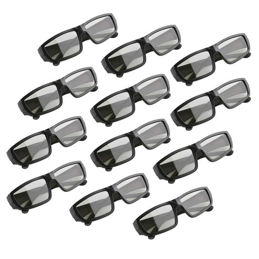 GELETE 3D Movie Glasses Passive Unisex Adult Passive Three-D Glasses Polarized Cinema Glasses (12 Pack)