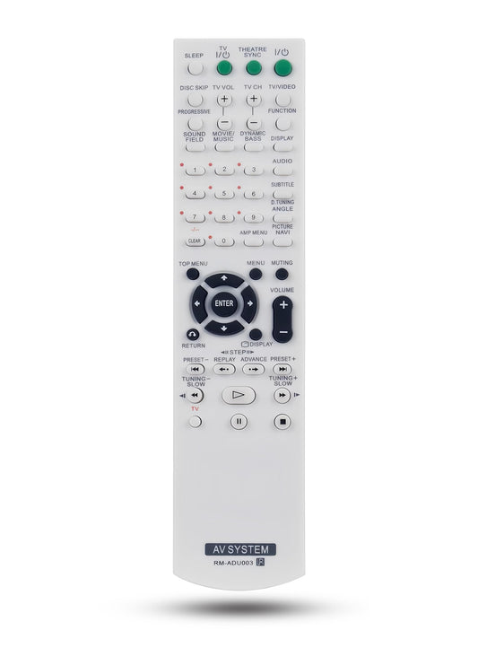 RM-ADU003 Replacement Remote Control for Sony Home Theater AV System DAV-DZ110 DAV-DZ12 DAV-DX150 DAV-DX155 HCD-DX155 DAV-DX255 HCD-DX255 DAV-DX315