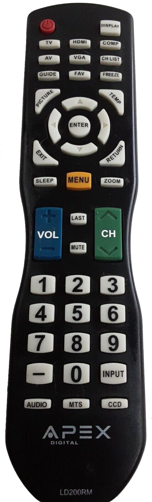 APEX LD200RM Remote Control for all APEX LCD & LED TV for selected models only