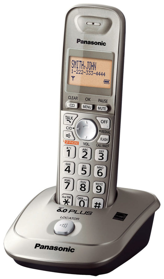 Panasonic KX-TG4011N DECT 6.0 PLUS Expandable Digital Cordless Phone, Champagne Gold, 1 Handset