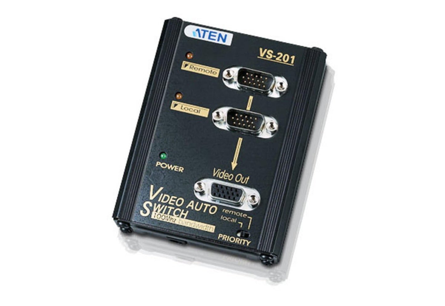 ATEN VS201 - Aten 2 to 1 Video Switch 2 x D-Sub (HD-15) Computer, 1 x D-Sub (HD-15) Monitor - 1024 x 768 @ 85 Hz - SVGA