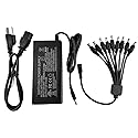 TIGERSECU 12V 8A Power Adapter for Security Cameras and DVRs, with 9-Way Splitter, 100V-240V, 2.1x5.5mm Power Supply, Compatible with Lorex, Night