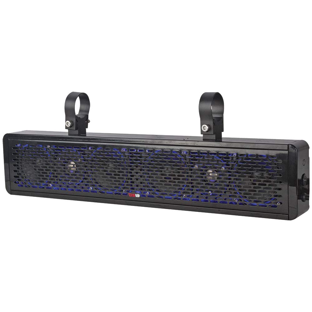 DS18 SBAR25 25 Inch Hydro Sound Bar 2-Way Waterproof Speaker System with Integrated RGB Lights 200 RMS 600 Watts Max - Ideal for ATV UTV SXS Marine
