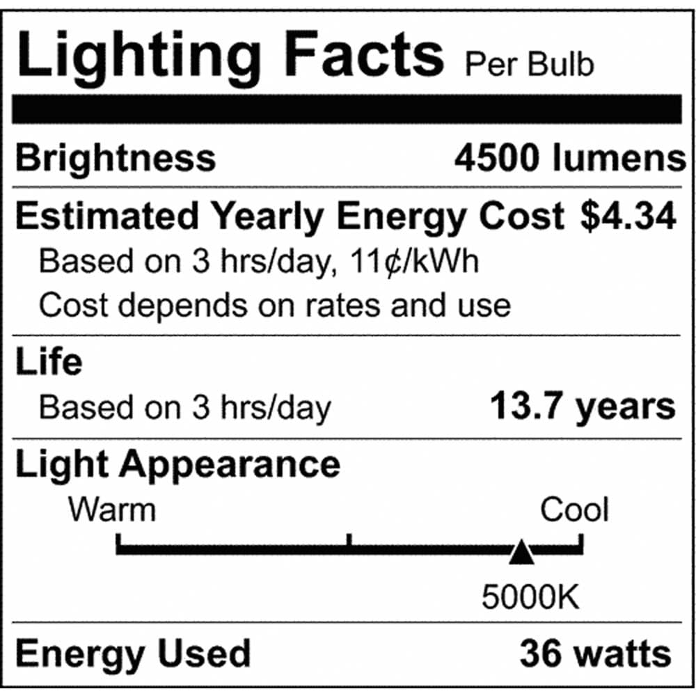 Satco 11485-36PS30/LED/850/120V/DIM/E39 (S11485) Omni Directional Flood HID Replacement LED Light Bulb