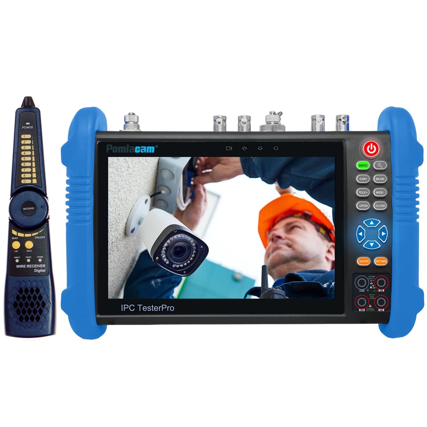 CCTV Tester IPC-9800MOVTADHS 7'' IPS Touch Screen WiFi 4K H.265 HDMI Tester for 8MP CVI TVI AHD SDI CVBS Cameras, Support PTZ Control & Analog Testing