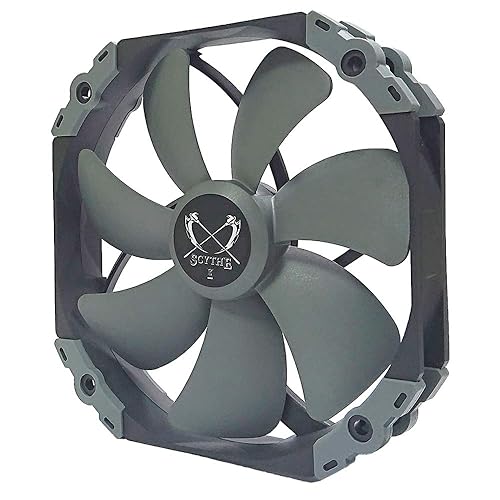 Scythe Kaze Flex 140mm Quiet Fan, PWM 300-1800RPM, Round Frame, Single Pack