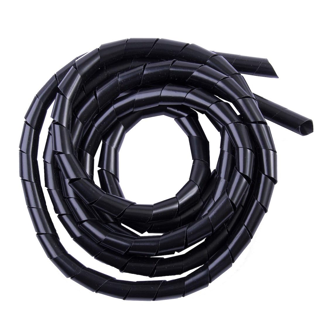 Ancor 452381 Marine Grade Electrical Spiral Wrap (3/8-Inch, Black, 10-Feet)