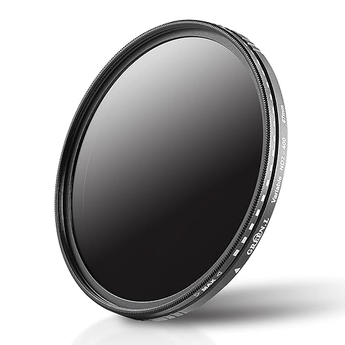 GREEN.L 82mm Variable ND Filter, Ultra Slim ND2 to ND400 (1-9 Stops) Adjustable Neutral Density Filter for Camera Lens
